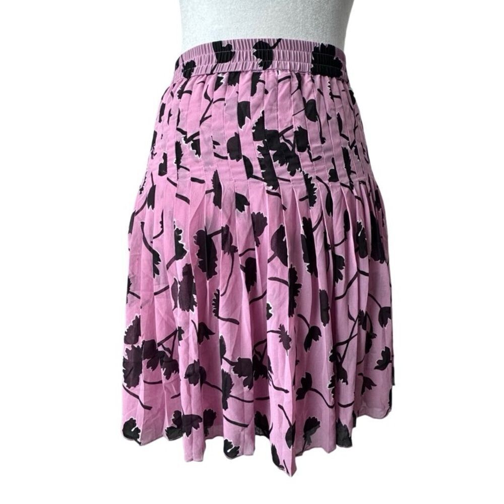 LOFT Floral Skirt Womens Flowy Pleated Dressy Career SZ S - Picture 2 of 10